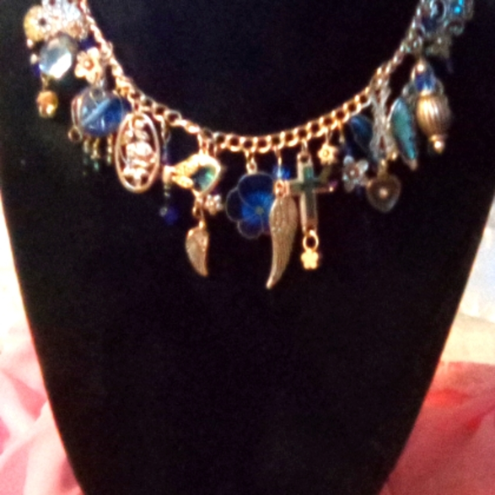 Charm Bracelet adj. Anklet or Necklace w/ gift box